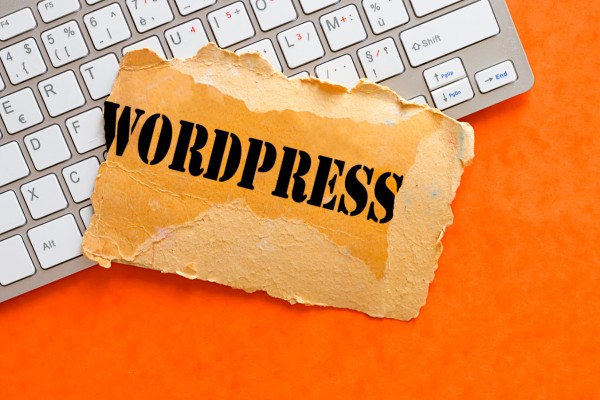 "WordPress hosting on keyboard, web hosting, domain registration, VPS hosting, SSL certificates, website security."